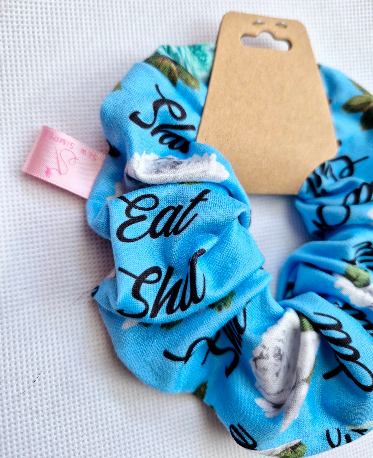 Cheeky quote 18+ hair scrunchie - Medium size
