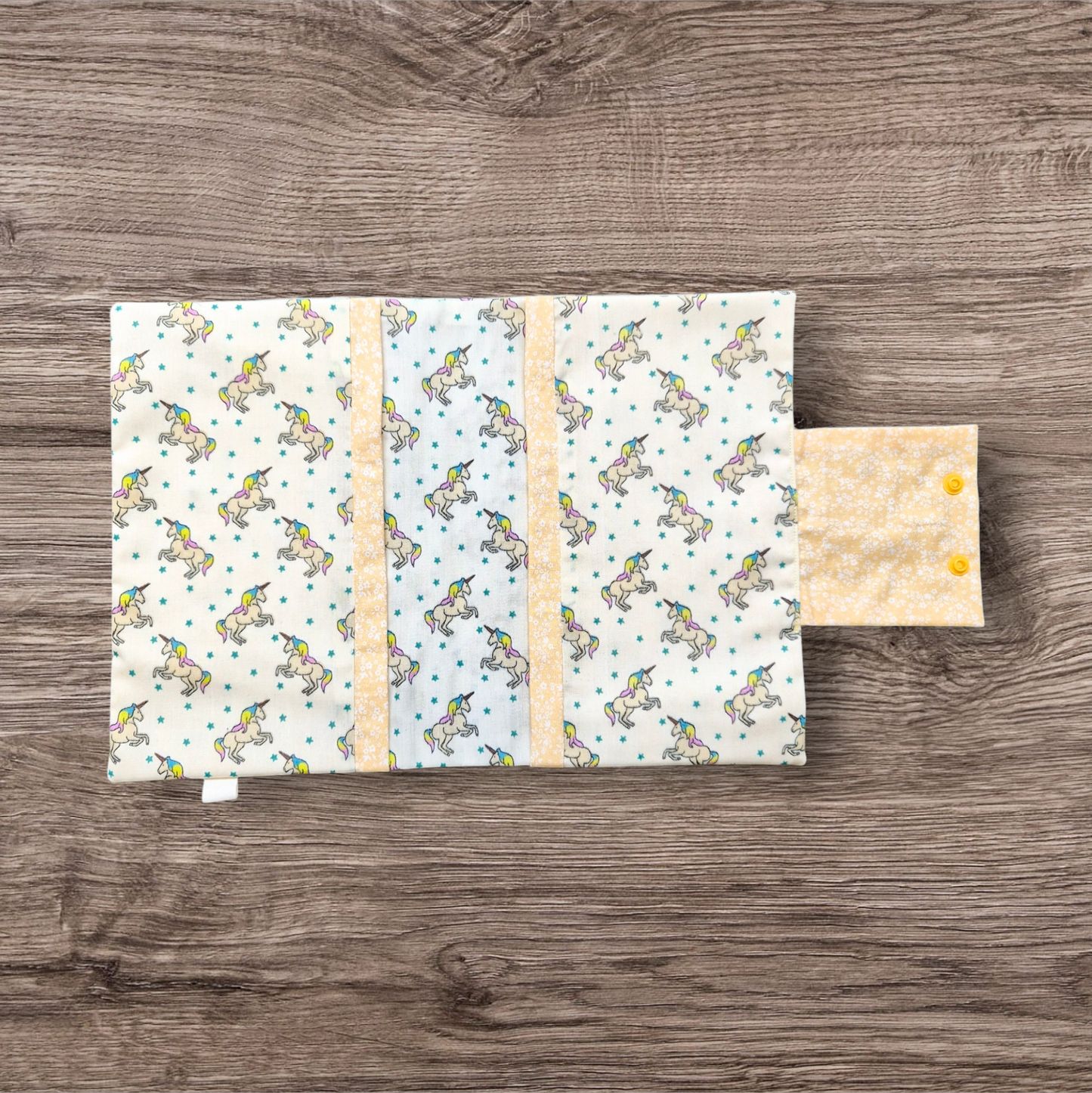 Nappies/Wipes Holding Pouch - Unicorn theme