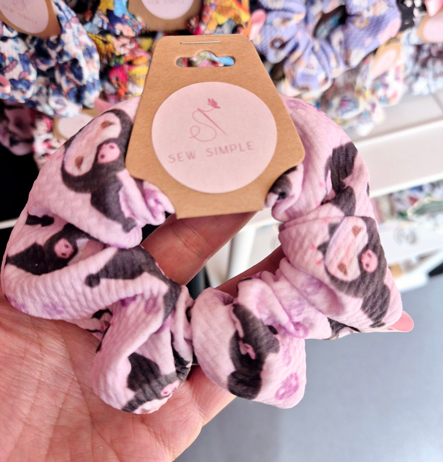 Kuromi Mini Size Hair Scrunchie