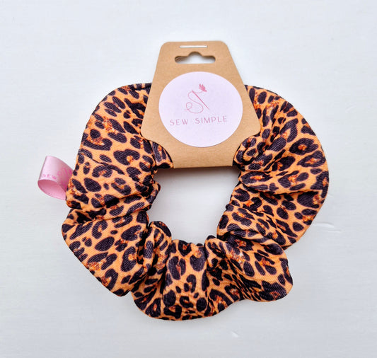 Leopard print Mini size hair scrunchie