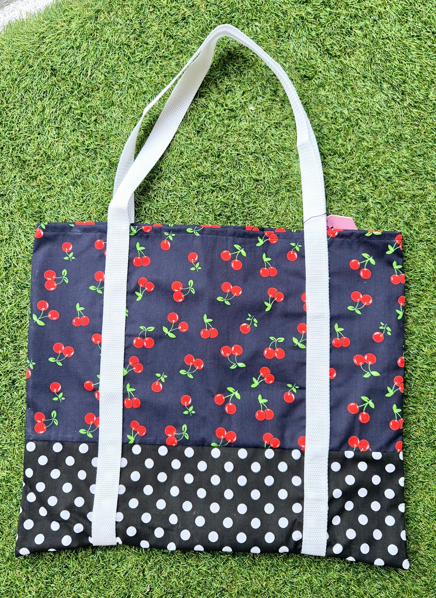 Lightweight cotton shopping bag - Cherries