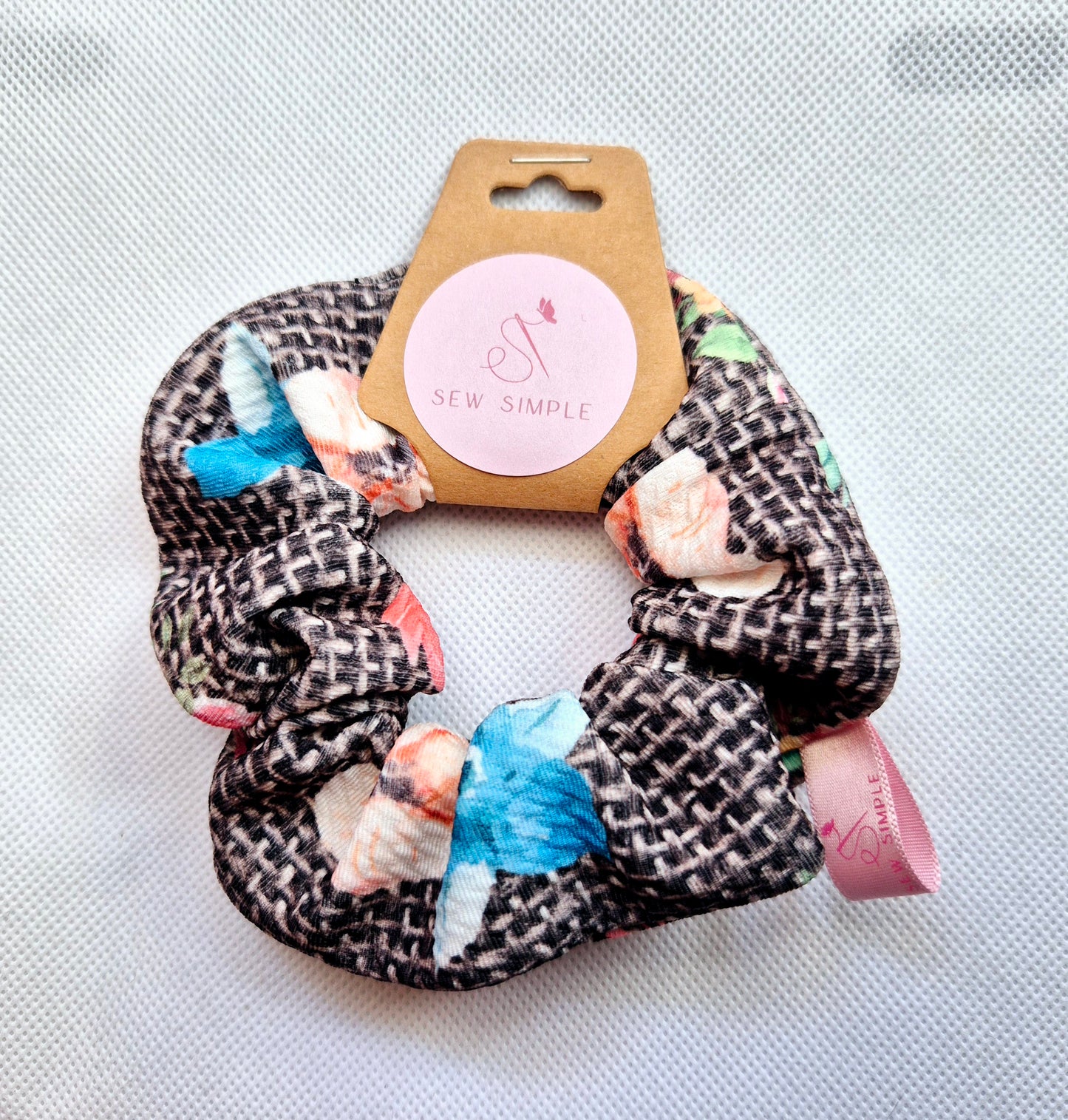 Autumn Rose Mini size hair scrunchie