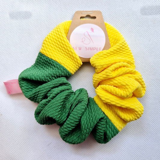 Norwich City Football Club themed Medium hair scrunchie