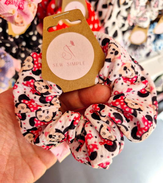 Minnie Mouse Mini Size Hair Scrunchie