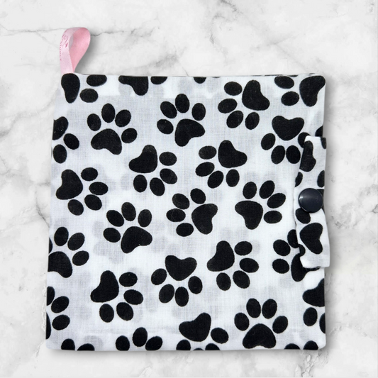 Sanitary/Wipes Travel Pouch - Pawprint