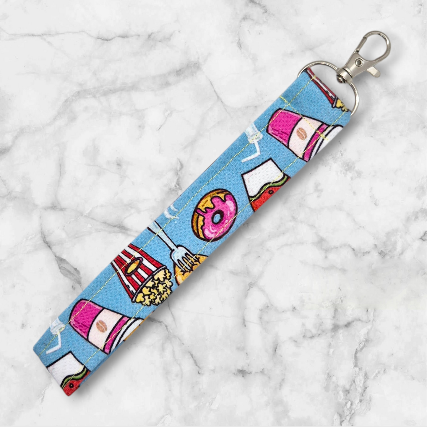 Handmade Wristlet Keychain - Junkfood Fiesta