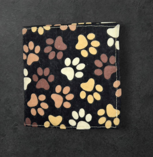 Fabric Card Holder Wallet - Pawprint