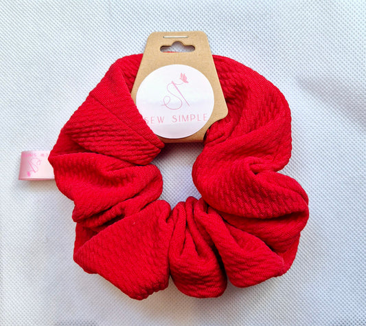 Red hair scrunchie - Medium size