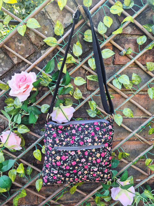Handmade Crossbody Bag - Floral