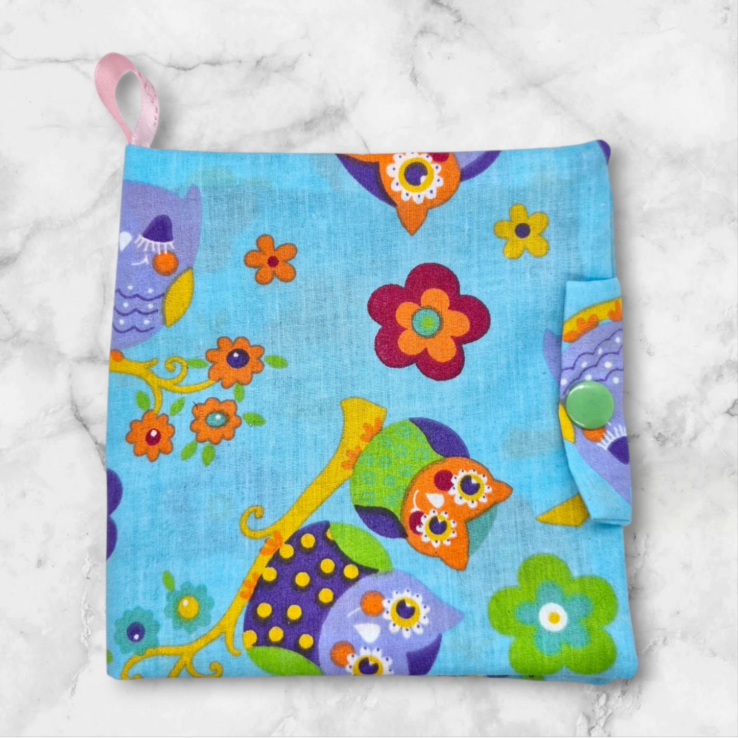 Sanitary/Wipes Travel Pouch -Owls