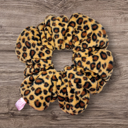 XXL Leopard Print Hair Scrunchie