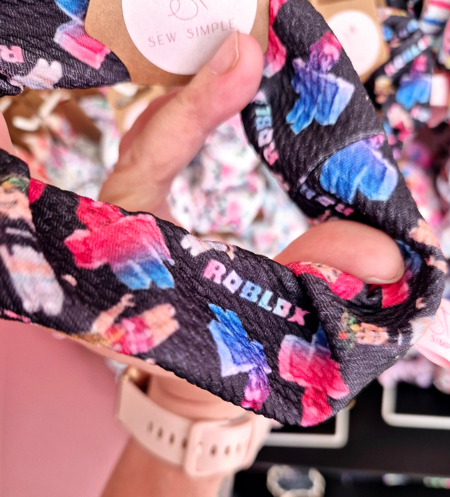 Roblox Theme Mini size Hair Scrunchie