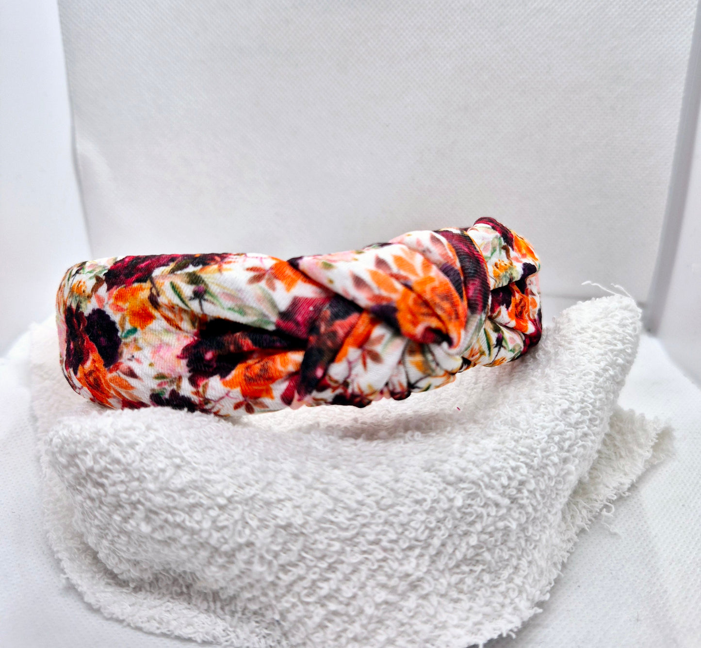 Autumnal Floral topknot headband