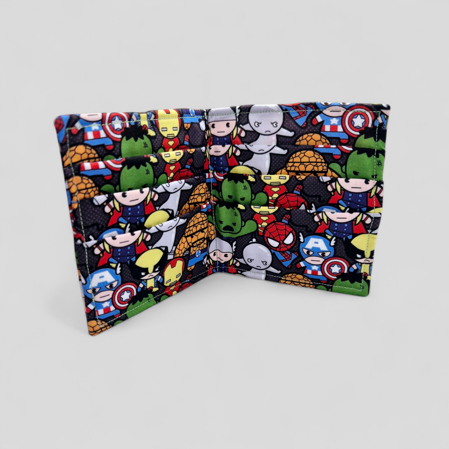 Fabric Card Holder Wallet - Superhero Theme