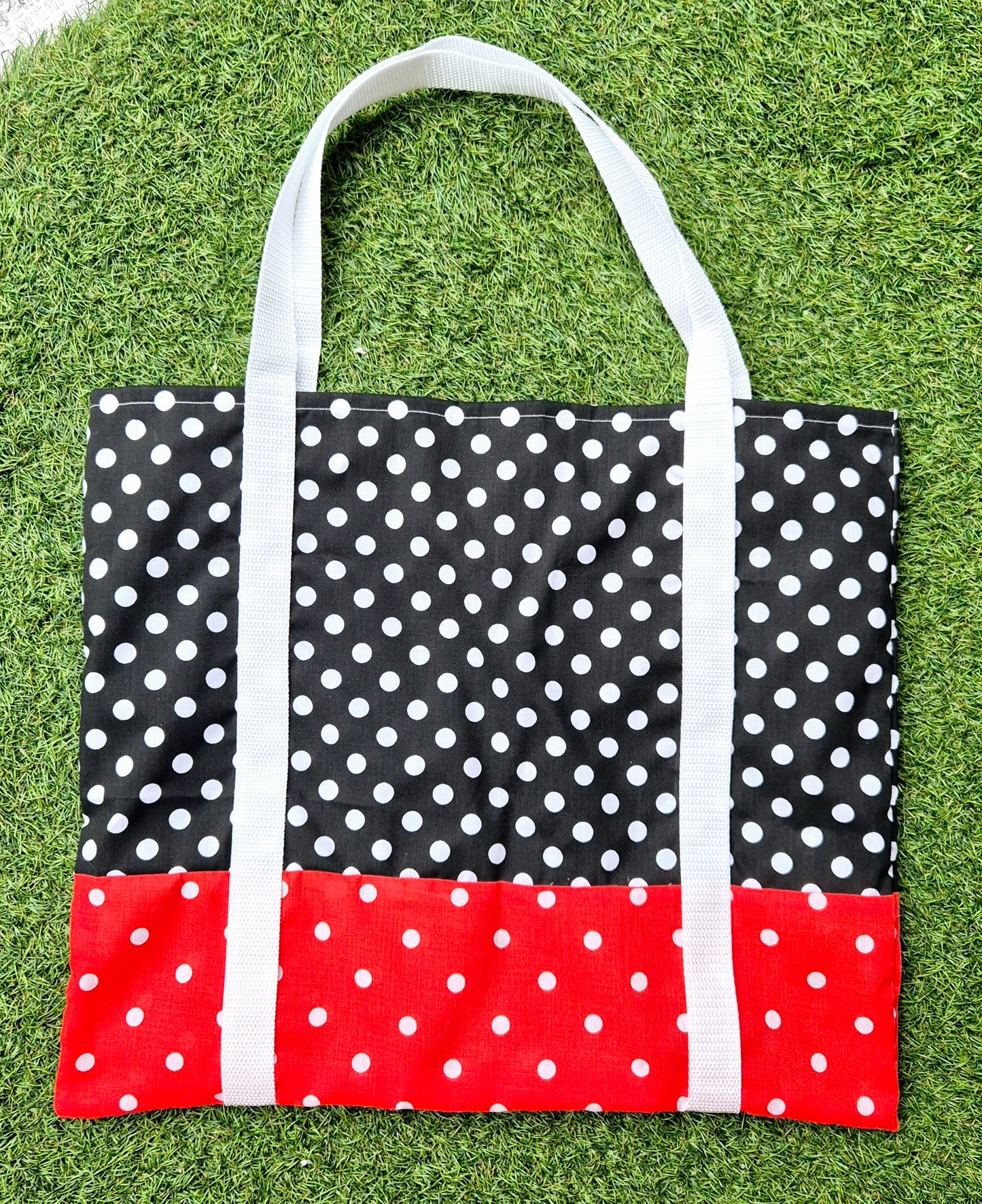 Lightweight Cotton shopping bag - Polka Dots