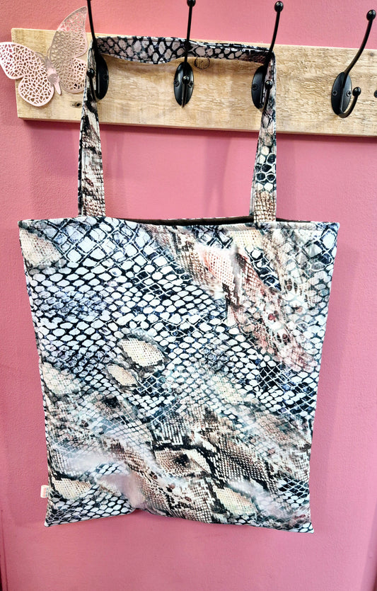 Snakeskin themed Large Tote bag