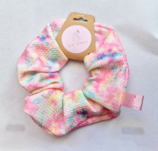 Pink Ombrè Tye Dye Medium hair scrunchie