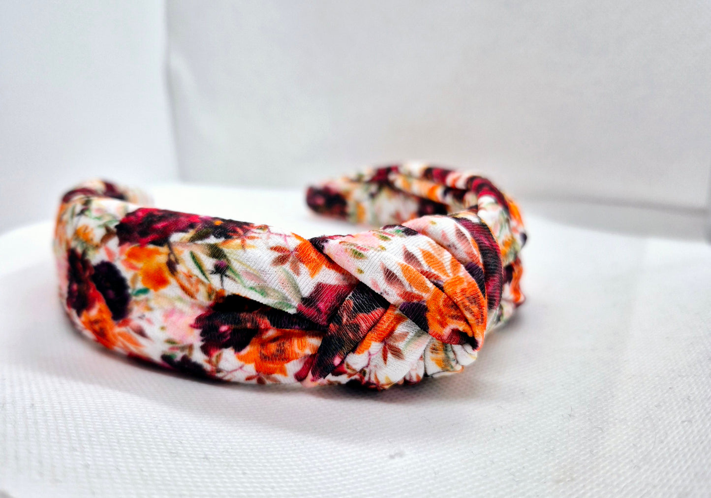 Autumnal Floral topknot headband