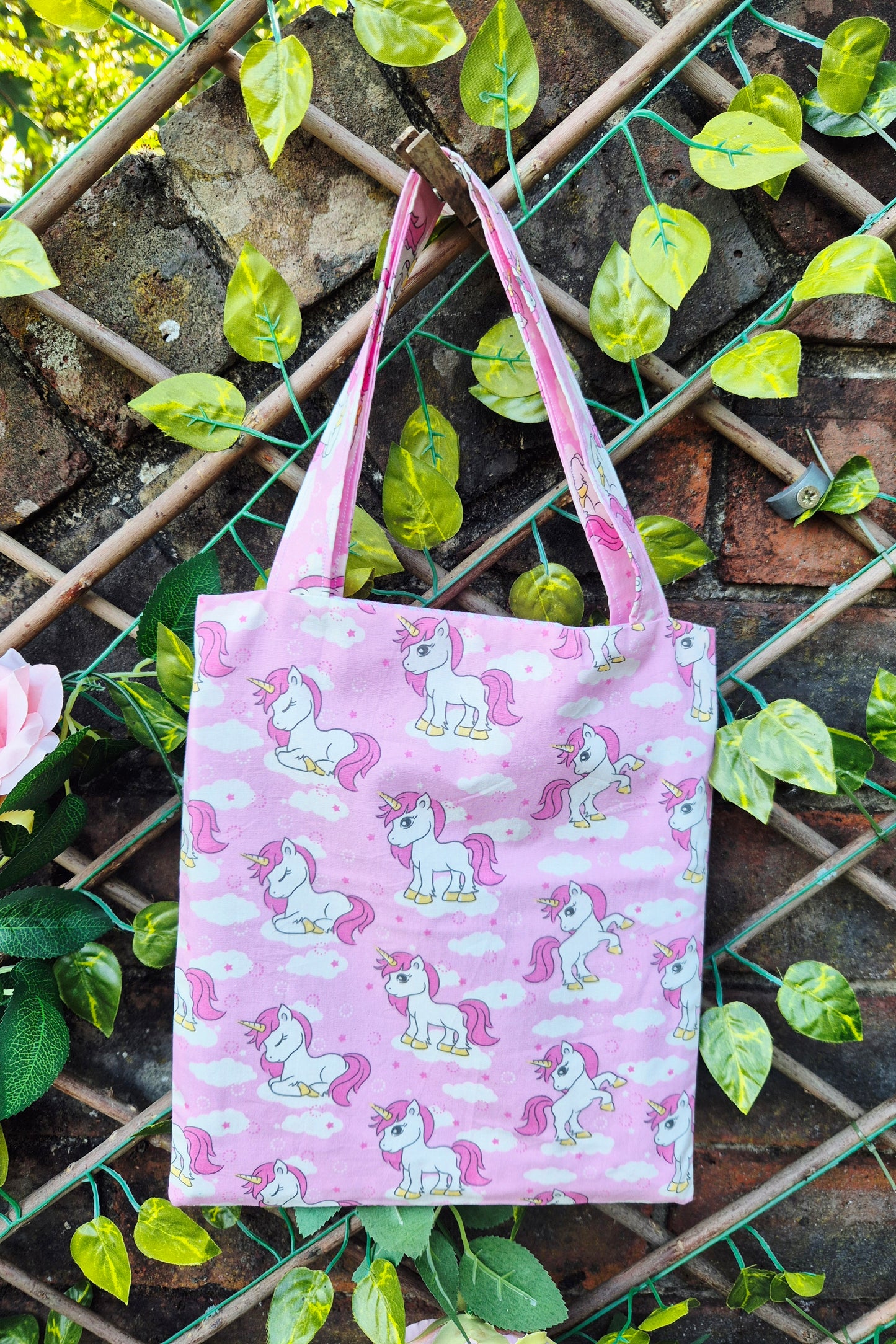 Perfectly Pink Unicorns Small tote bag