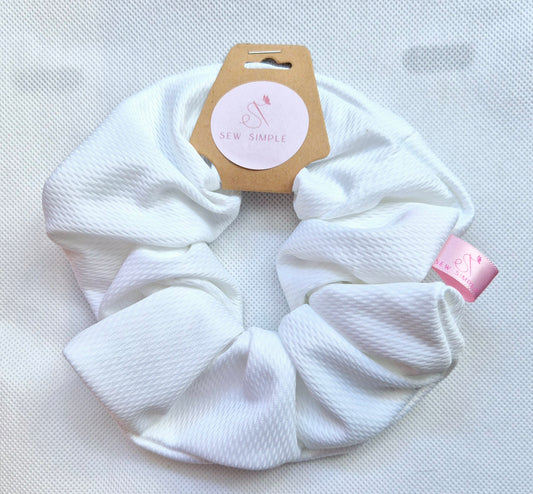 White hair scrunchie - Large size