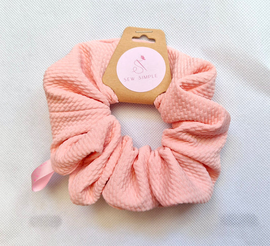 Baby Pink hair scrunchie - Medium size