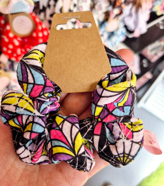 Wednesday/Edith Window Theme Mini Size Hair Scrunchie