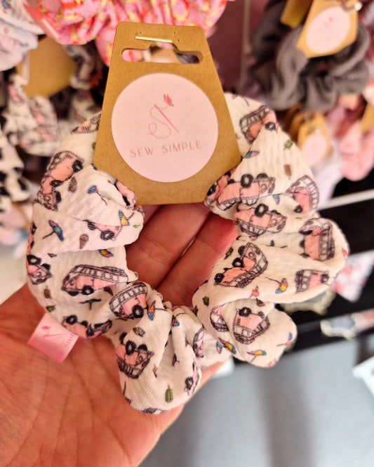 Camper Van Vibes Mini Size Hair Scrunchie