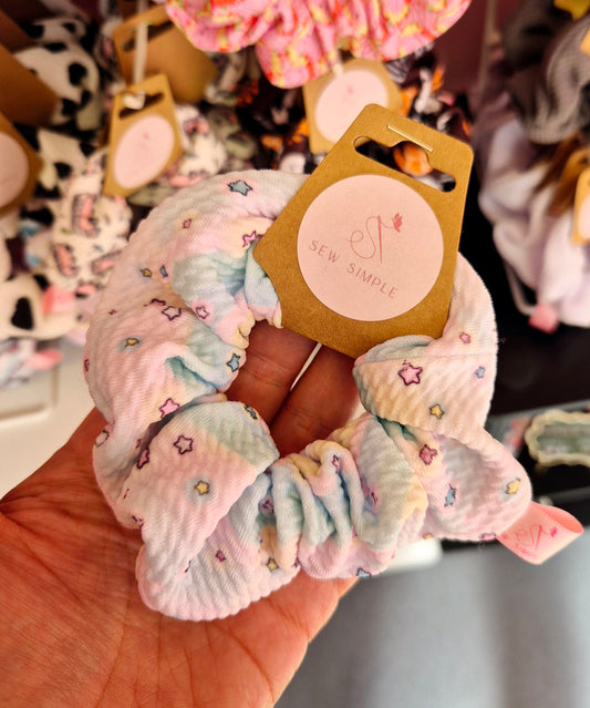 Ombrè Stars Mini Size Hair Scrunchie