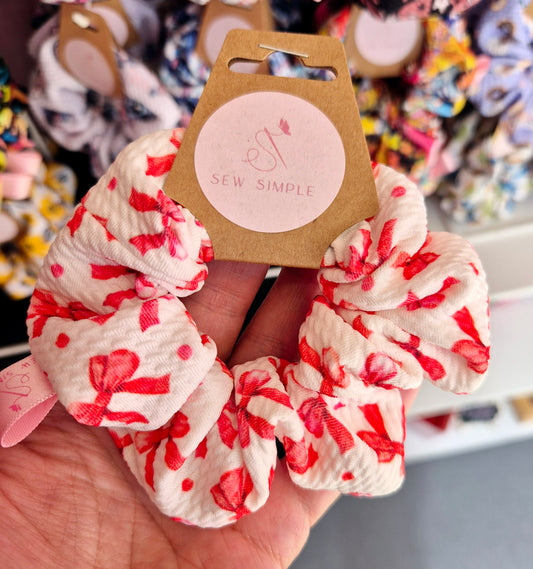 Pretty Bows mini size hair scrunchie