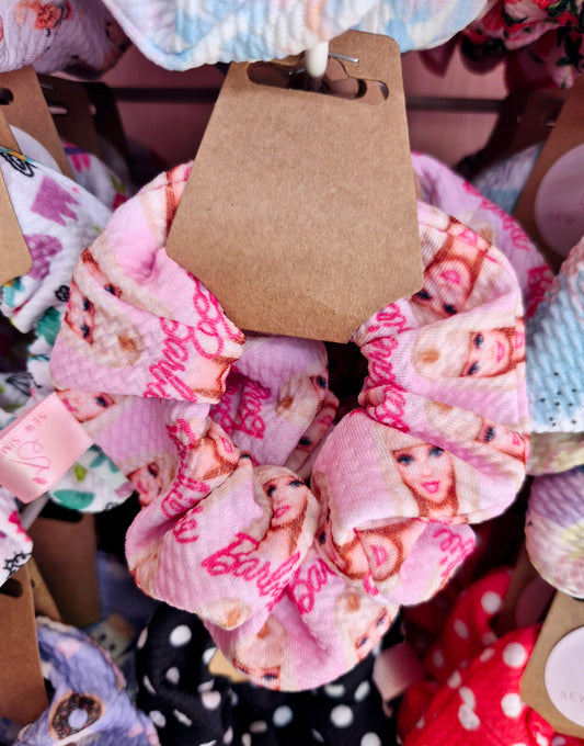 Barbie Pink Mini Size Hair Scrunchie