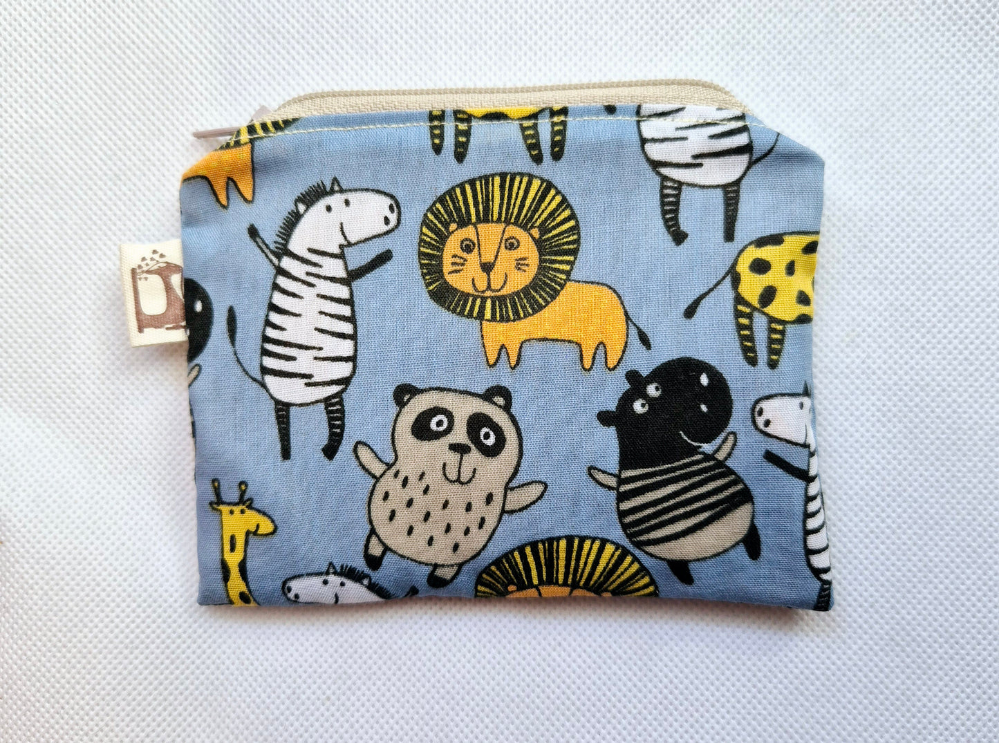 Safari animals coin purse