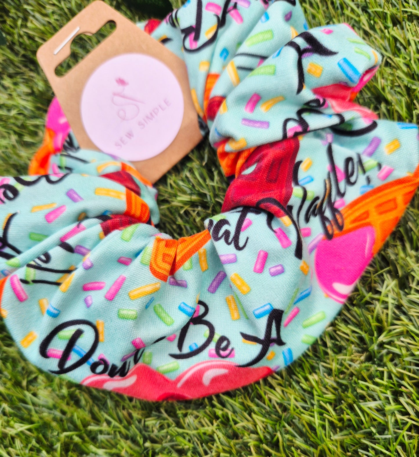 Cheeky funny quote 18+ hair scrunchie - Medium size