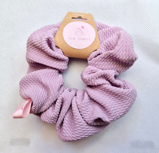 Lilac hair scrunchie - Medium size