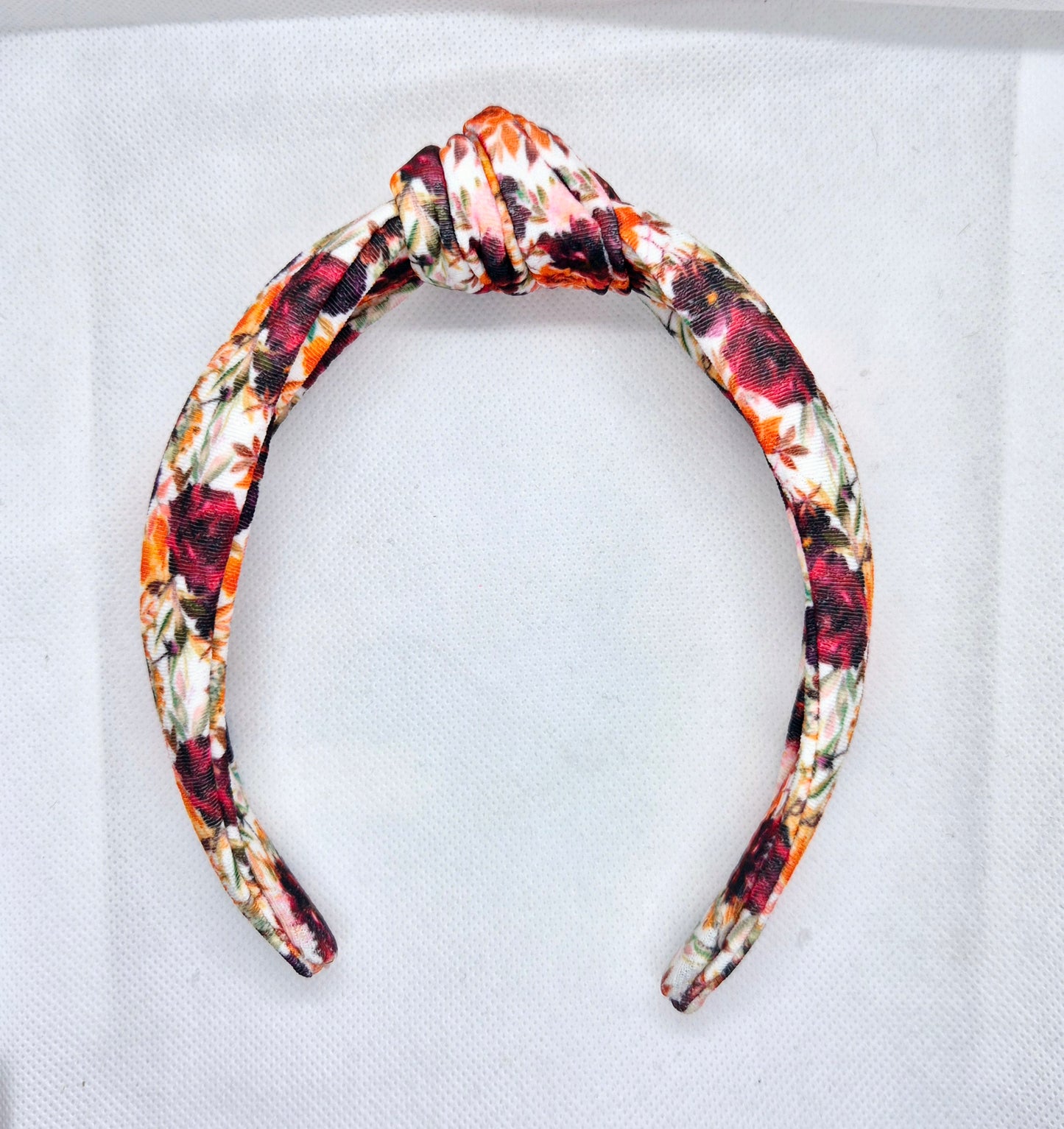 Autumnal Floral topknot headband