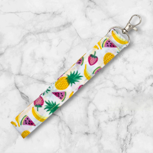 Handmade Wristlet Keychain - Pineapple Paradise